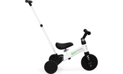 Trójkołowy rowerek dla małych dzieci z uchwytem do pchania Modern Home 2w1, biały