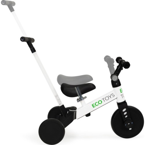 Trójkołowy rowerek dla małych dzieci z uchwytem do pchania Modern Home 2w1, biały