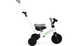 Trójkołowy rowerek dla małych dzieci z uchwytem do pchania Modern Home 2w1, biały