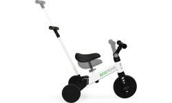 Trójkołowy rowerek dla małych dzieci z uchwytem do pchania Modern Home 2w1, biały