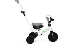 Trójkołowy rowerek dla małych dzieci z uchwytem do pchania Modern Home 2w1, biały