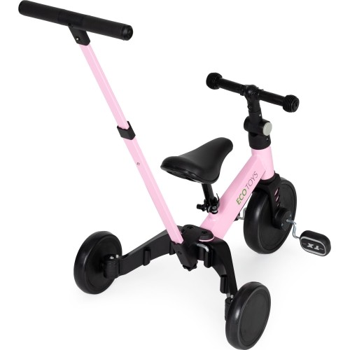 Rower trójkołowy biegowy 2w1 rączka do prowadzenia