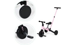 Rower trójkołowy biegowy 2w1 rączka do prowadzenia