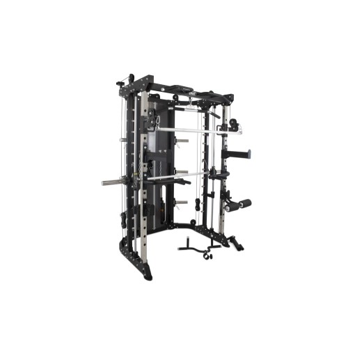 Wielofunkcyjna maszyna Smitha Pivot Fitness FSM-400 Functional Smith Machine, czarna