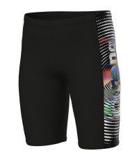 B Arena Lit Logo Swim Jammer Black-Multi 10-11 - 550