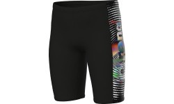 B Arena Lit Logo Swim Jammer Black-Multi 10-11 - 550