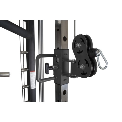 Wielofunkcyjna maszyna Smitha Pivot Fitness FSM-400 Functional Smith Machine, czarna