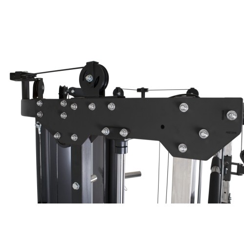Wielofunkcyjna maszyna Smitha Pivot Fitness FSM-400 Functional Smith Machine, czarna