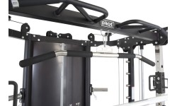 Wielofunkcyjna maszyna Smitha Pivot Fitness FSM-400 Functional Smith Machine, czarna