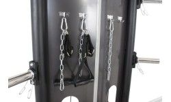 Wielofunkcyjna maszyna Smitha Pivot Fitness FSM-400 Functional Smith Machine, czarna