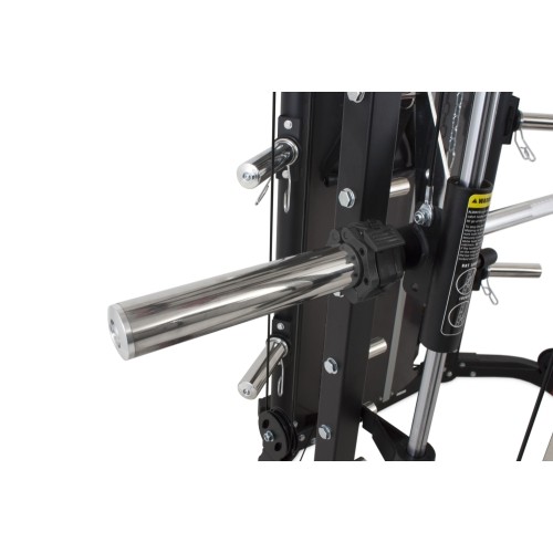 Wielofunkcyjna maszyna Smitha Pivot Fitness FSM-400 Functional Smith Machine, czarna