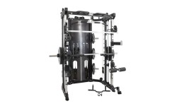 Wielofunkcyjna maszyna Smitha Pivot Fitness FSM-400 Functional Smith Machine, czarna