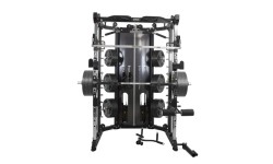 Wielofunkcyjna maszyna Smitha Pivot Fitness FSM-400 Functional Smith Machine, czarna