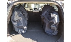 Składana torba rowerowa Dvirtex 20", czarna