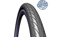 Opona rowerowa Rubena Flash 28x1.75 (47-622) z paskiem odblaskowym, czarna