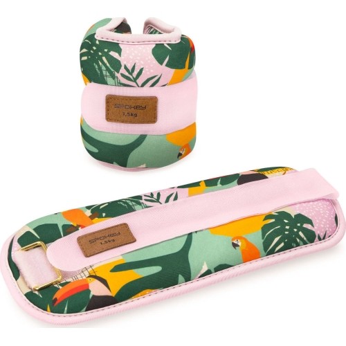 Obciążniki na nadgarstki i kostki Spokey Home Jungle, 2x 1,5 kg