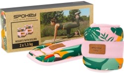 Obciążniki na nadgarstki i kostki Spokey Home Jungle, 2x 1,5 kg