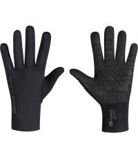 Rękawiczki rowerowe FORCE Aspect neopren L, czarne (+5 °C do +10 °C)
