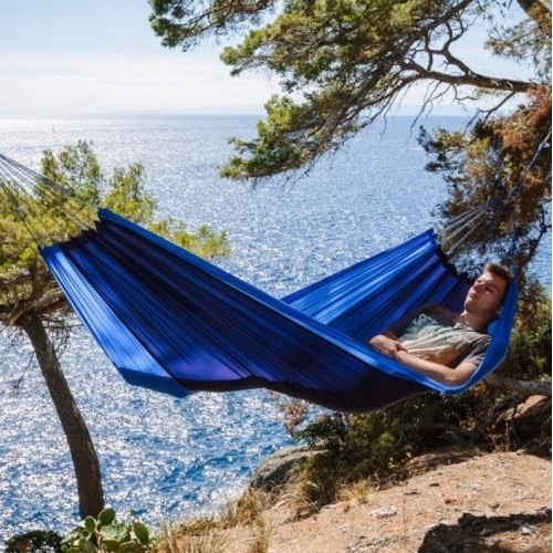 Hamak Amazonas Light Silk Traveller, niebieski