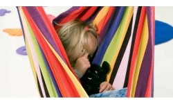 Hamak do siedzenia ogrodowy domowy dla dzieci Amazonas Kid's Relax Rainbow