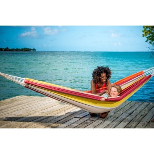Podwójny hamak ogrodowy Amazonas Barbados Acreola, Dla 2 osób