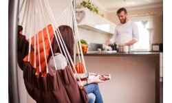 Hamak ogrodowy do siedzenia Fotel hamakowy Amazonas California Terracotta