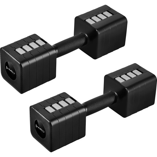 ADJUSTABLE DUMBELLS BLACK 2 x 5 KG HL02 HMS