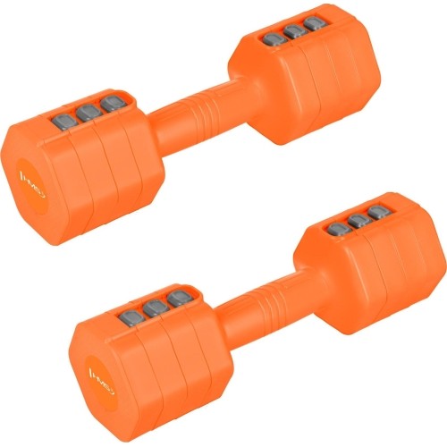 ADJUSTABLE DUMBELLS ORANGE 2 x 2,5 KG HL03 HMS