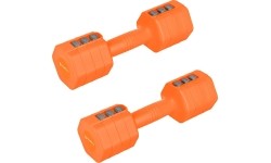 ADJUSTABLE DUMBELLS ORANGE 2 x 2,5 KG HL03 HMS