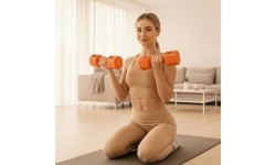 ADJUSTABLE DUMBELLS ORANGE 2 x 2,5 KG HL03 HMS