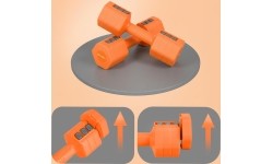 ADJUSTABLE DUMBELLS ORANGE 2 x 2,5 KG HL03 HMS