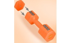 ADJUSTABLE DUMBELLS ORANGE 2 x 2,5 KG HL03 HMS
