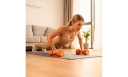 ADJUSTABLE DUMBELLS ORANGE 2 x 2,5 KG HL03 HMS