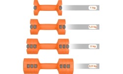 ADJUSTABLE DUMBELLS ORANGE 2 x 2,5 KG HL03 HMS