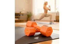 ADJUSTABLE DUMBELLS ORANGE 2 x 2,5 KG HL03 HMS
