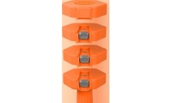 ADJUSTABLE DUMBELLS ORANGE 2 x 2,5 KG HL03 HMS