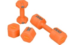 ADJUSTABLE DUMBELLS ORANGE 2 x 2,5 KG HL03 HMS