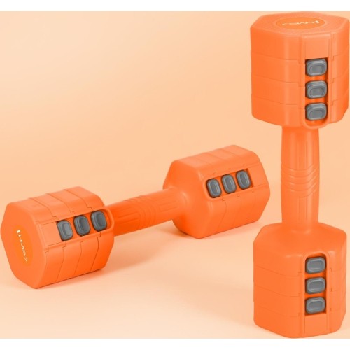 ADJUSTABLE DUMBELLS ORANGE 2 x 2,5 KG HL03 HMS