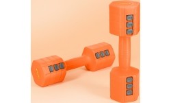 ADJUSTABLE DUMBELLS ORANGE 2 x 2,5 KG HL03 HMS