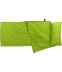 Wkładka do śpiwora Origin Outdoors Microfiber, prostokątna, zielona