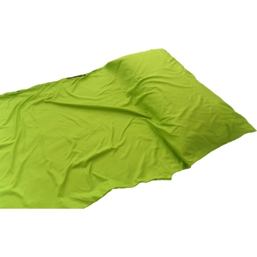 Prostokątna wkładka do śpiwora Origin Outdoors Mikrofibra, Zielona