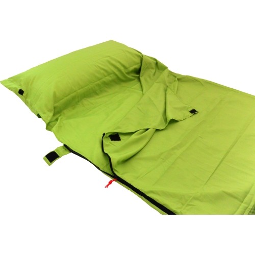 Wkładka do śpiwora Origin Outdoors Microfiber, prostokątna, zielona