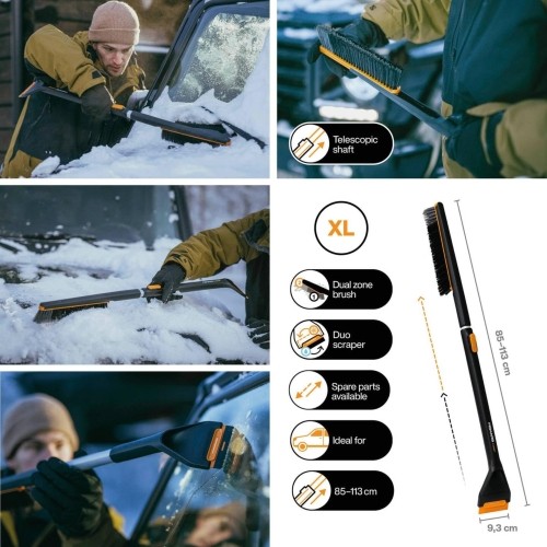 Fiskars szczotka samochodowa do śniegu ze skrobaczką do lodu