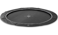 Trampolina sportowa naziemna EXIT InTerra ø305cm - czarna