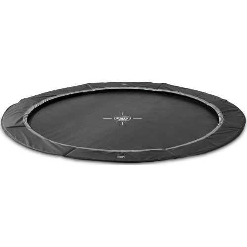 Trampolina sportowa naziemna EXIT InTerra ø366cm - czarna