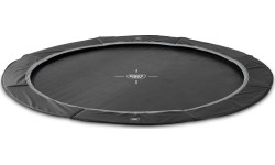 Trampolina sportowa naziemna EXIT InTerra ø366cm - czarna