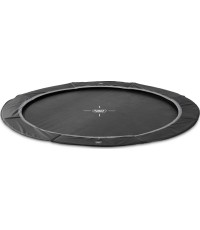 Trampolina sportowa naziemna EXIT InTerra ø427cm - czarna