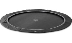 Trampolina sportowa naziemna EXIT InTerra ø427cm - czarna