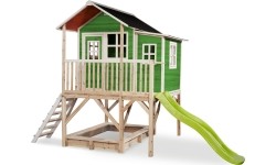 Drewniany domek do zabawy EXIT Loft 550 - zielony
