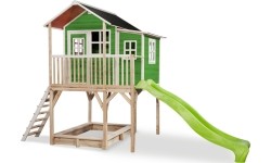 Drewniany domek do zabawy EXIT Loft 750 - zielony